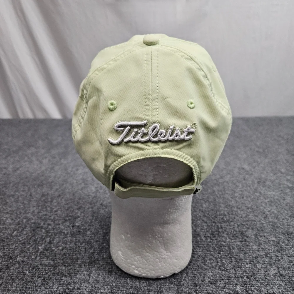Titleist Golf‎ Hat Mens Lime Green Cap Pro V1 Performance Strapback Activewear